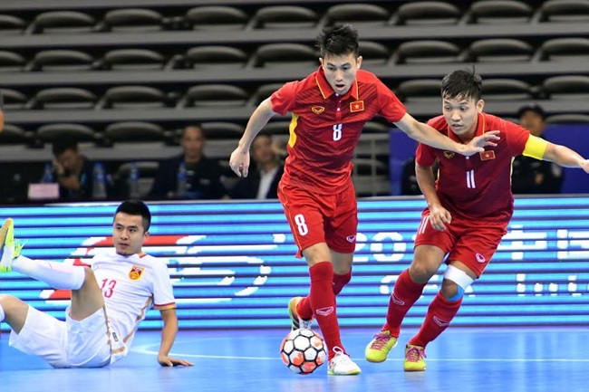 Niềm vui khi đội tuyển Futsal Việt Nam giành được tấm vé chung kết