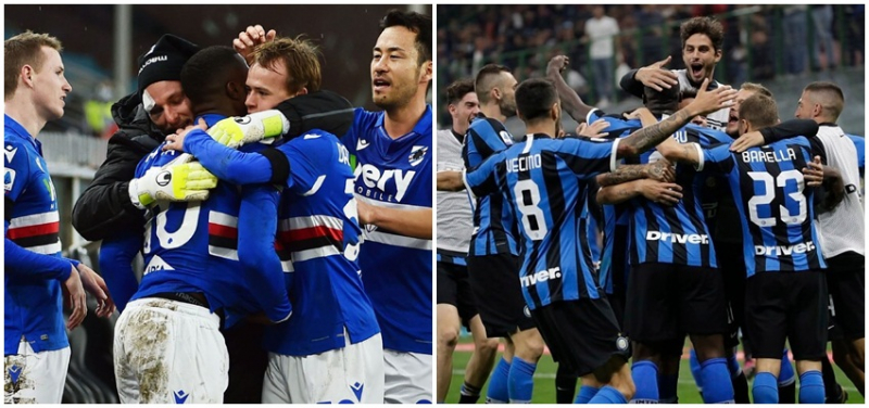 Inter Milan hừng hực khí thế quyết tâm trong trận với Sampdoria