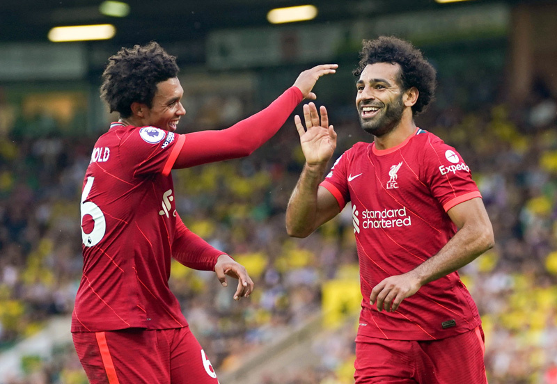 Salah mở tỉ số cho Liverpool