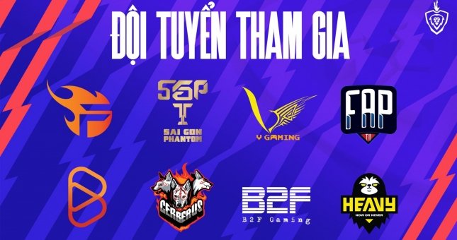 Danh sách các đội tuyển tham dự ĐTDV Mùa Đông 2021