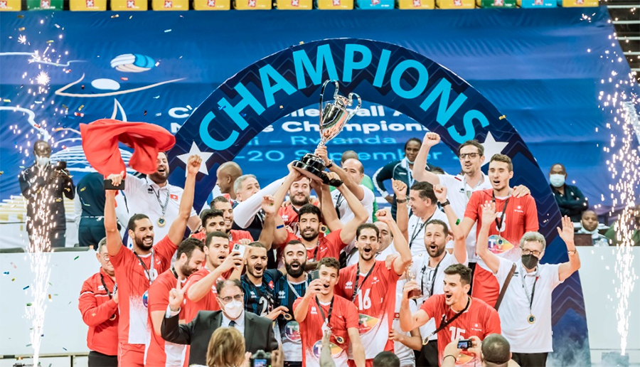 Bóng chuyền nam Tunisia chinh phục ngai vàng giải đấu năm 2021