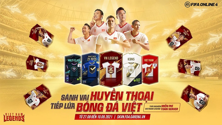 Thẻ Vietnam Legend tôn vinh cầu thủ bóng đá Việt Nam